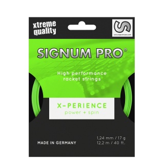 Signum Pro Tennis String X-Perience (Durability+Spin) green 12m Set